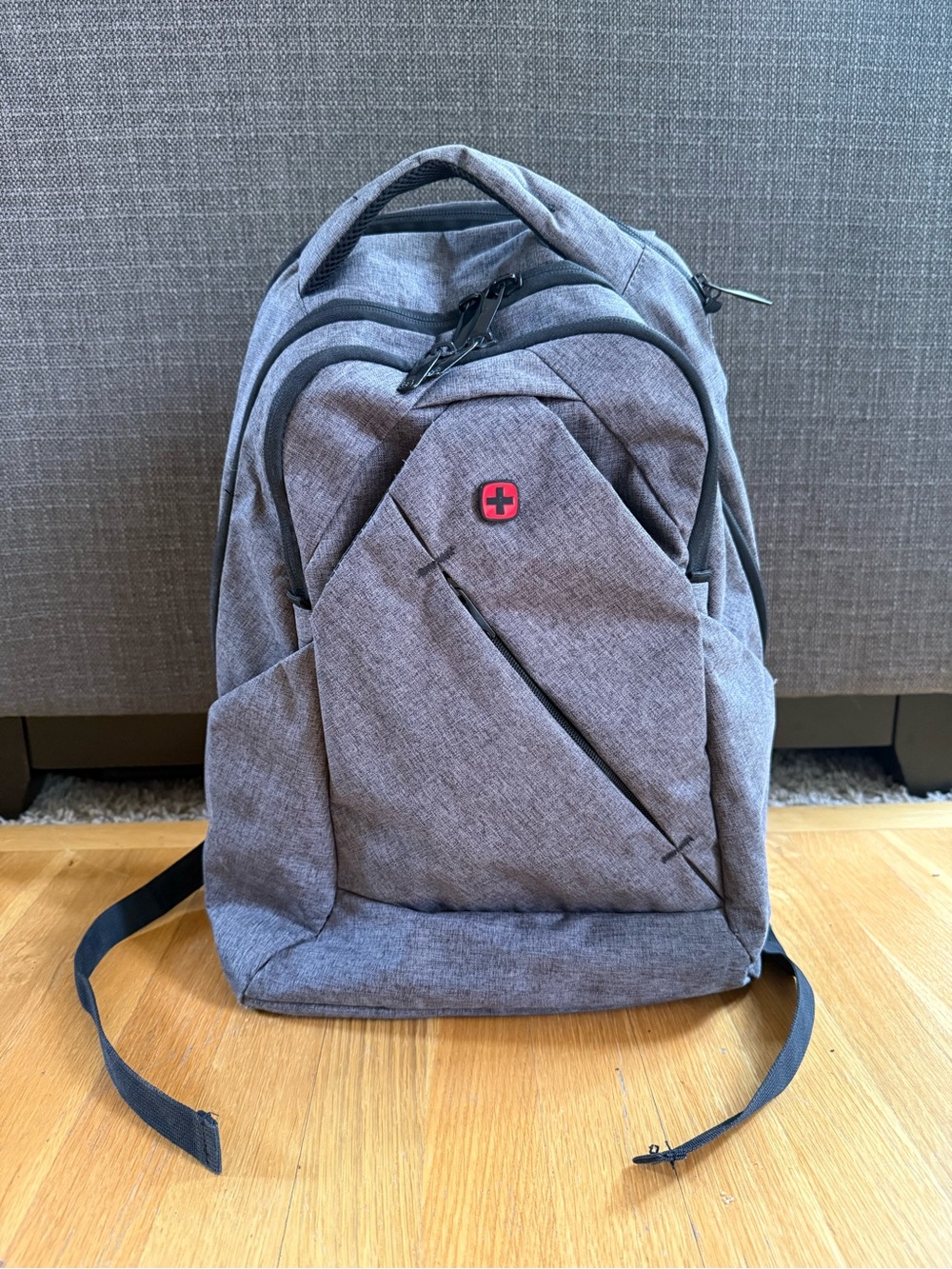 Wenger Swiss Army The Moveup Heather Gray Laptop Computer Backpack 16 inch